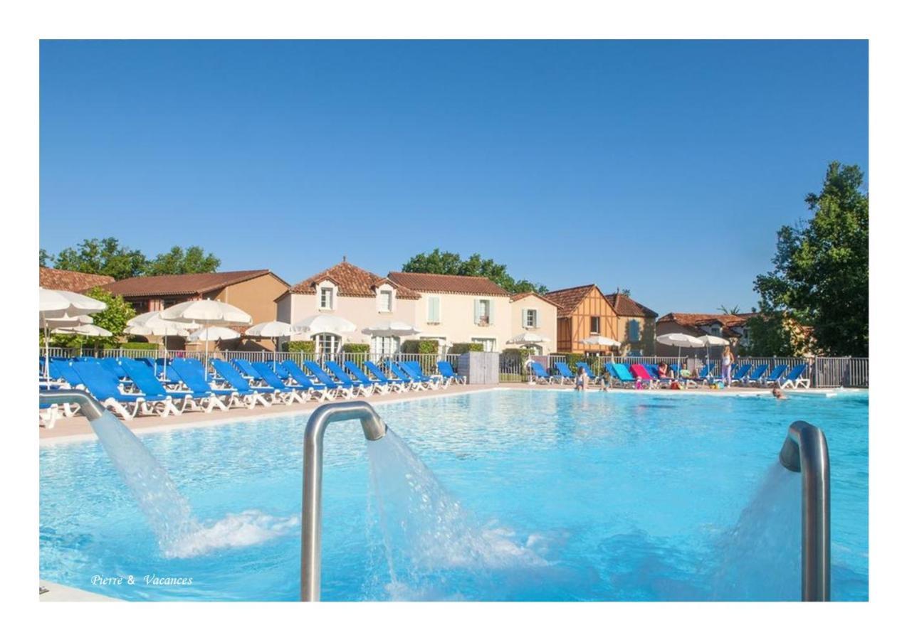 Charmant Appartement Avec Piscine. Monflanquin Ngoại thất bức ảnh